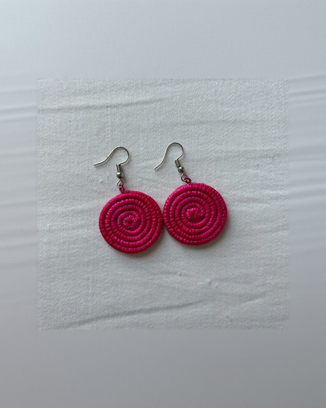 Azizi Life Woven Disc Earrings - Small
