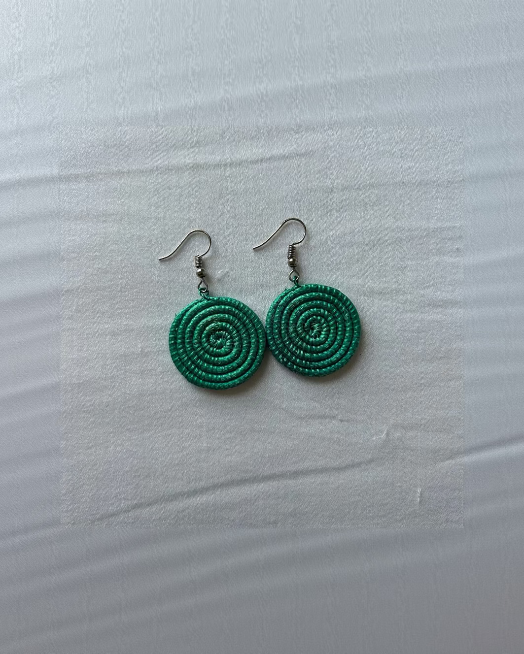 Azizi Life Woven Disc Earrings - Small