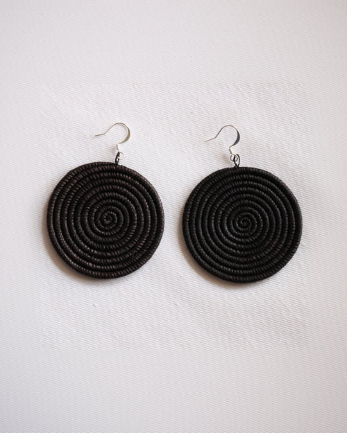 Azizi Life Woven Disc Earrings - Large