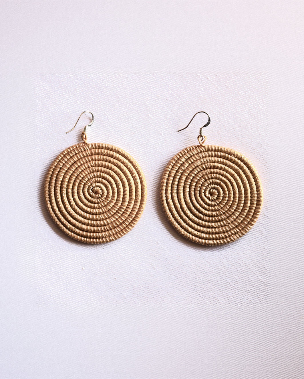 Azizi Life Woven Disc Earrings - Large